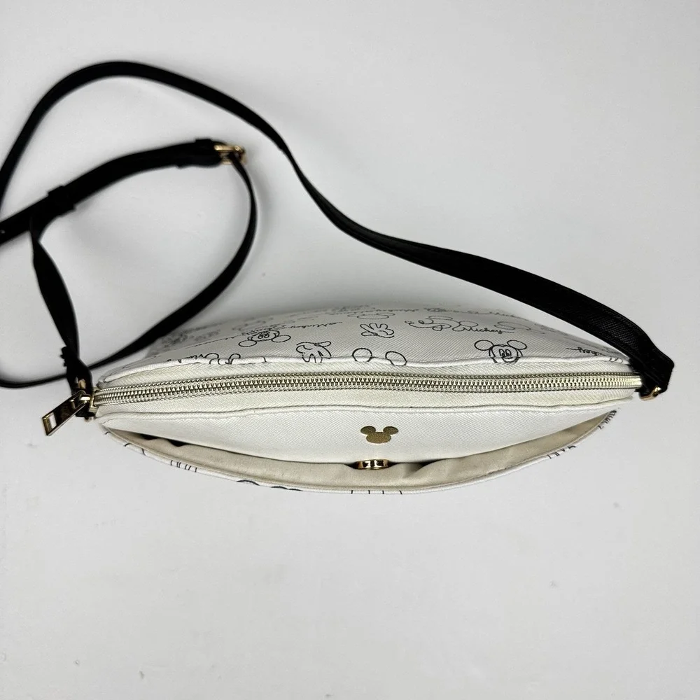 Disney Bioworld Mickey Mouse Graffiti Sketch Crossbody Bag Purse - Pristine!
